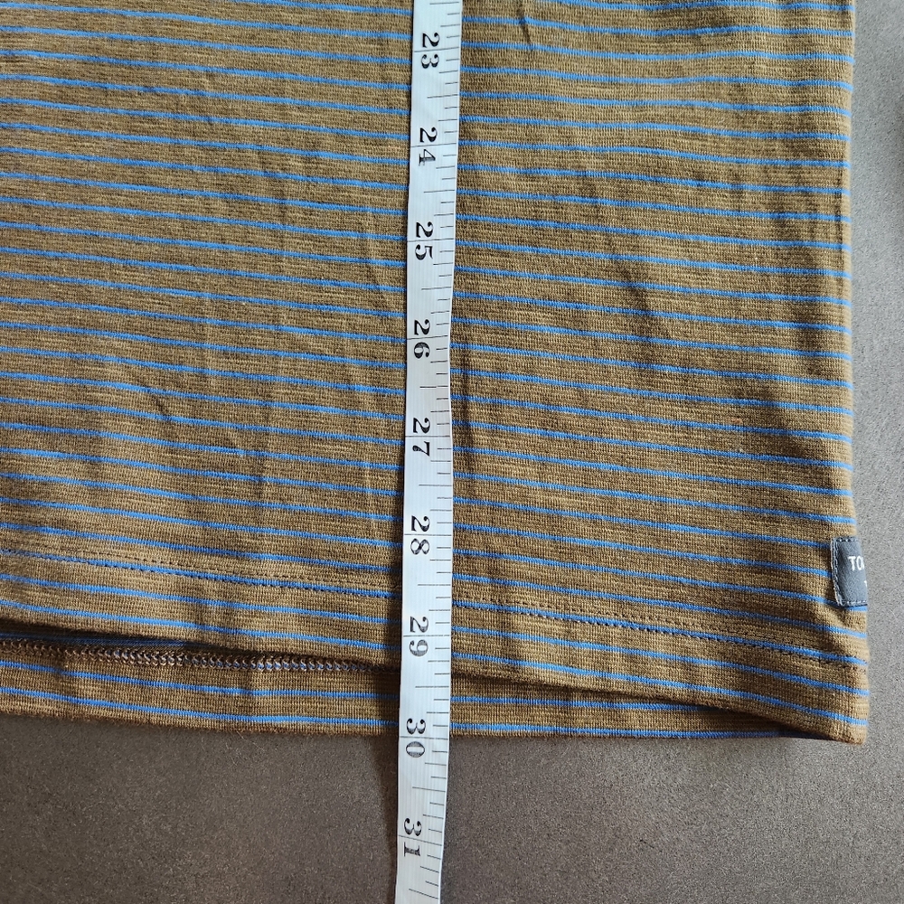 Toad&Co Mens Tempo Striped Organic Cotton Crewneck Tshirt Size Large NWT - Picture 11 of 11